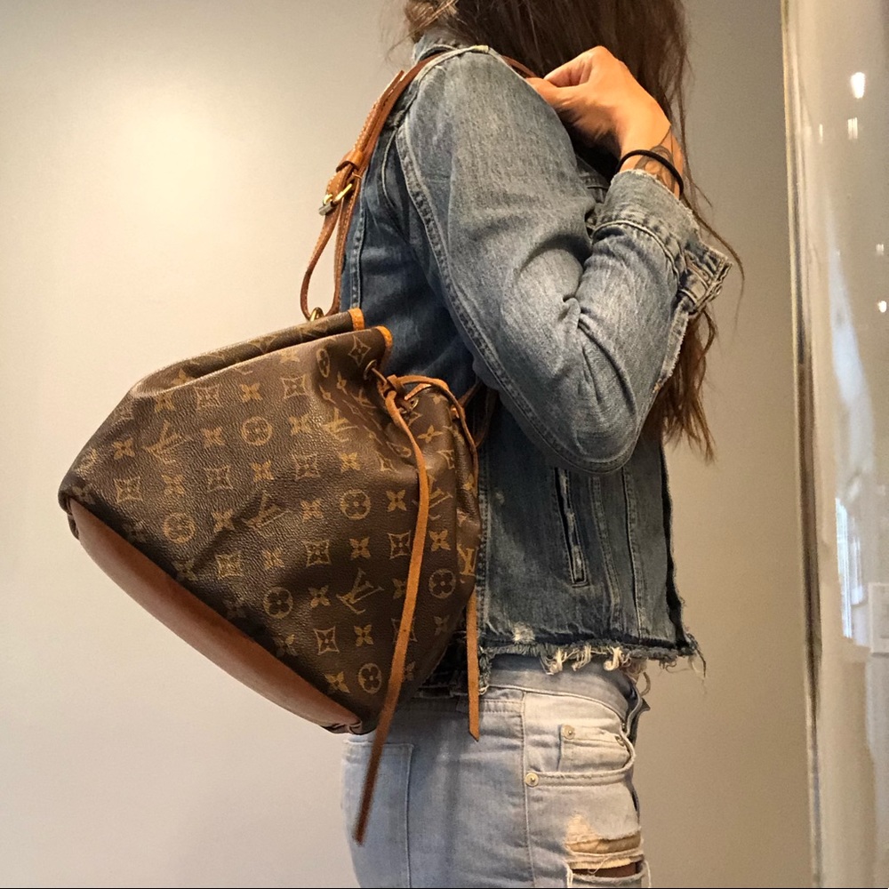 Auth Louis Vuitton Noe Bucket Bag!